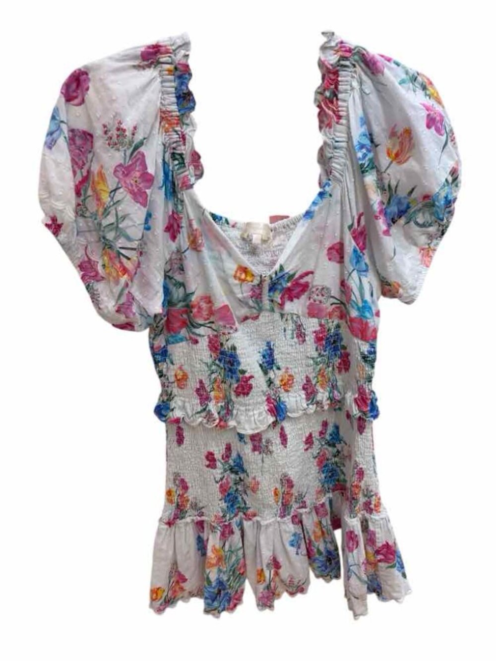 Love Shack Fancy white and floral Size L Dress